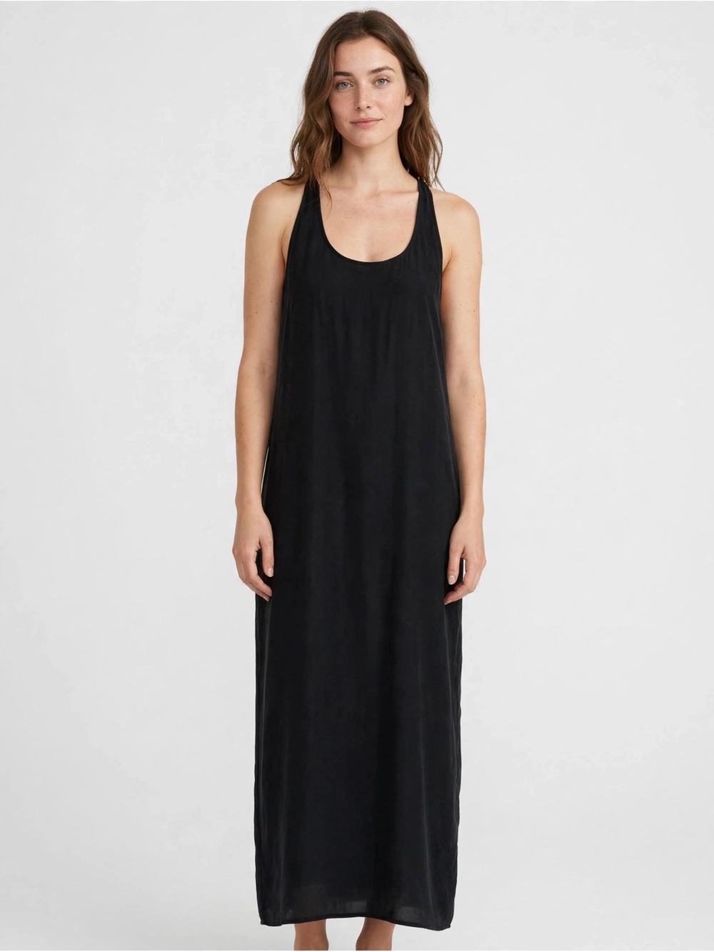 Zara Black Racerback Maxi Dress